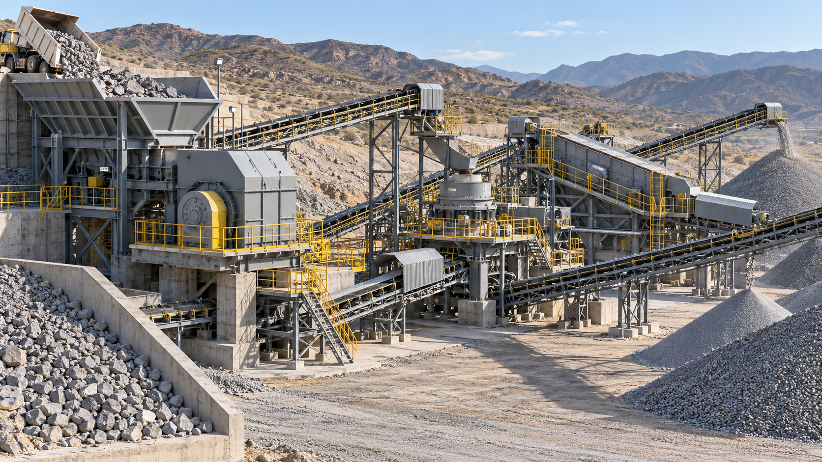 Illustrative crushing and screening plant
